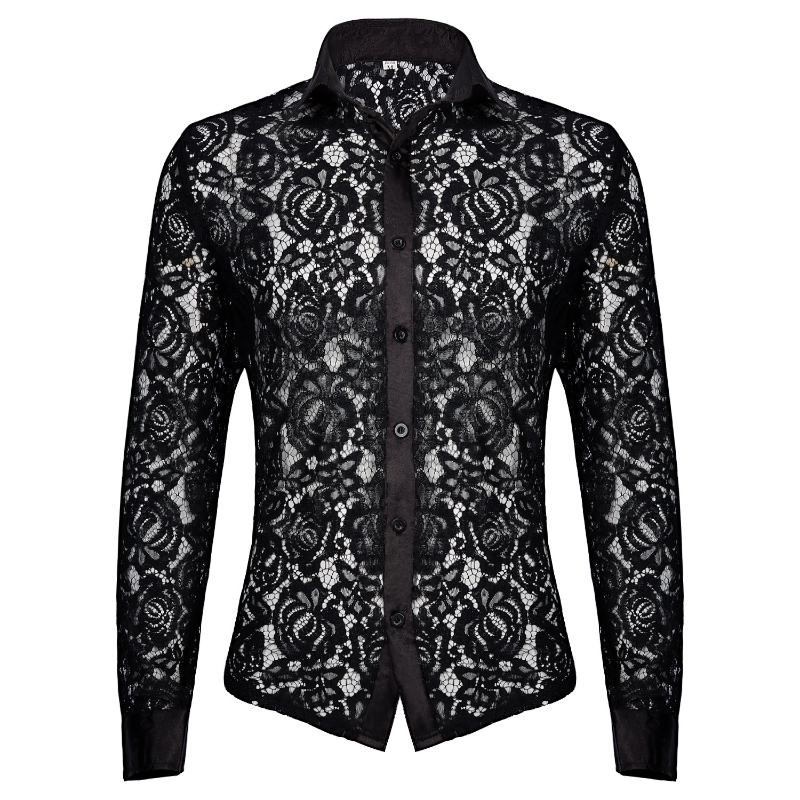 Medieval Gothic Lace Up Pirate Shirt - Camisa de encaje Medieval sexi para
