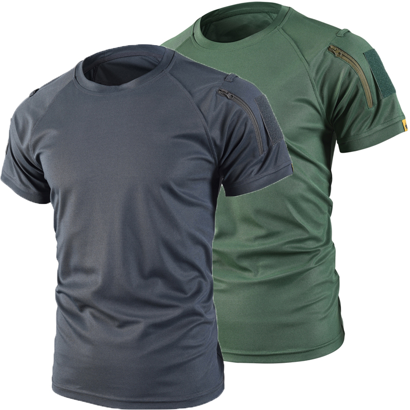 Tactical Military Shirt Cargo - Camisetas deportivas militares de verano para