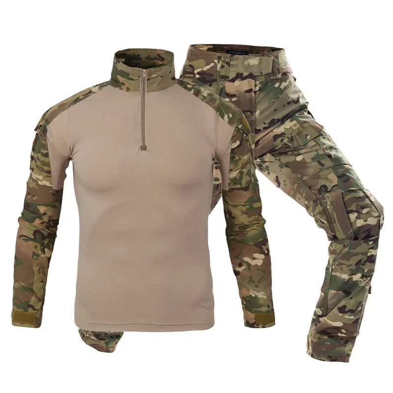 Tactical Military Shirt Cargo - Conjunto de Uniforme Táctico de Combate