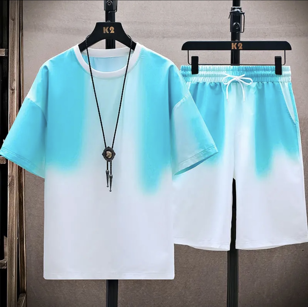 Shirts - Nuevo conjunto de seda helada para