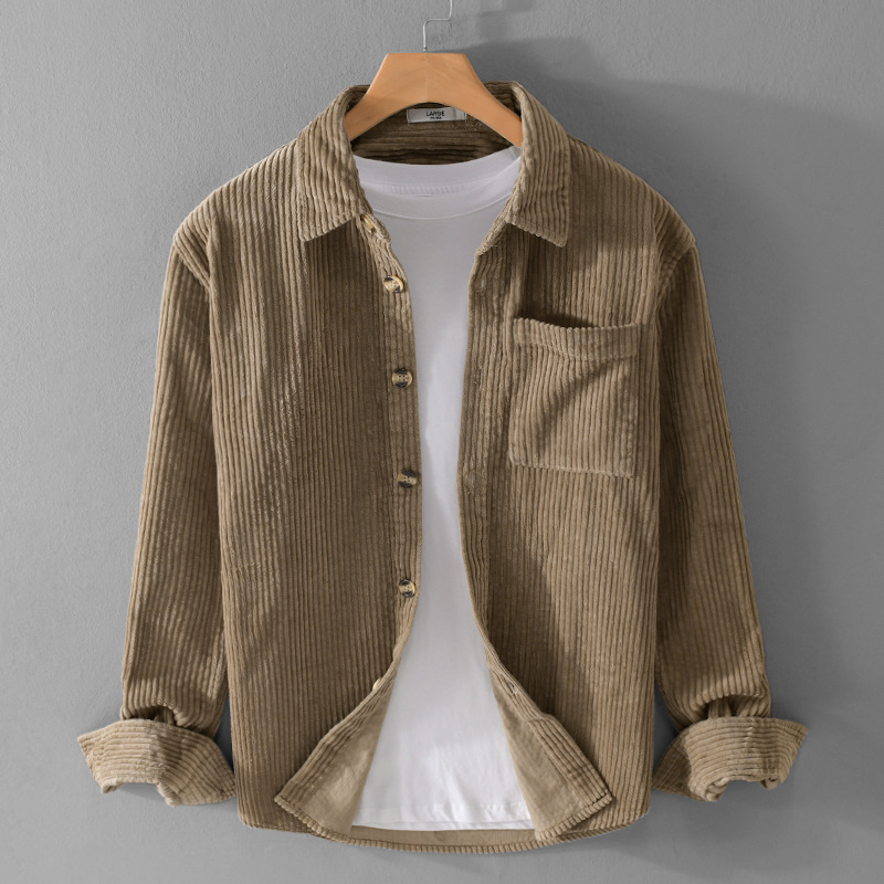 Camisa de pana para hombre 202 - Corduroy Button Up Shirt Men reseña y precio