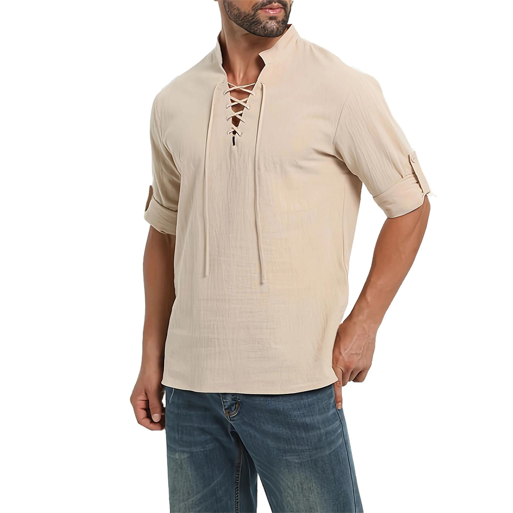 Camisa pirata Vintage Medieval - Medieval Gothic Lace Up Pirate Shirt reseña y precio