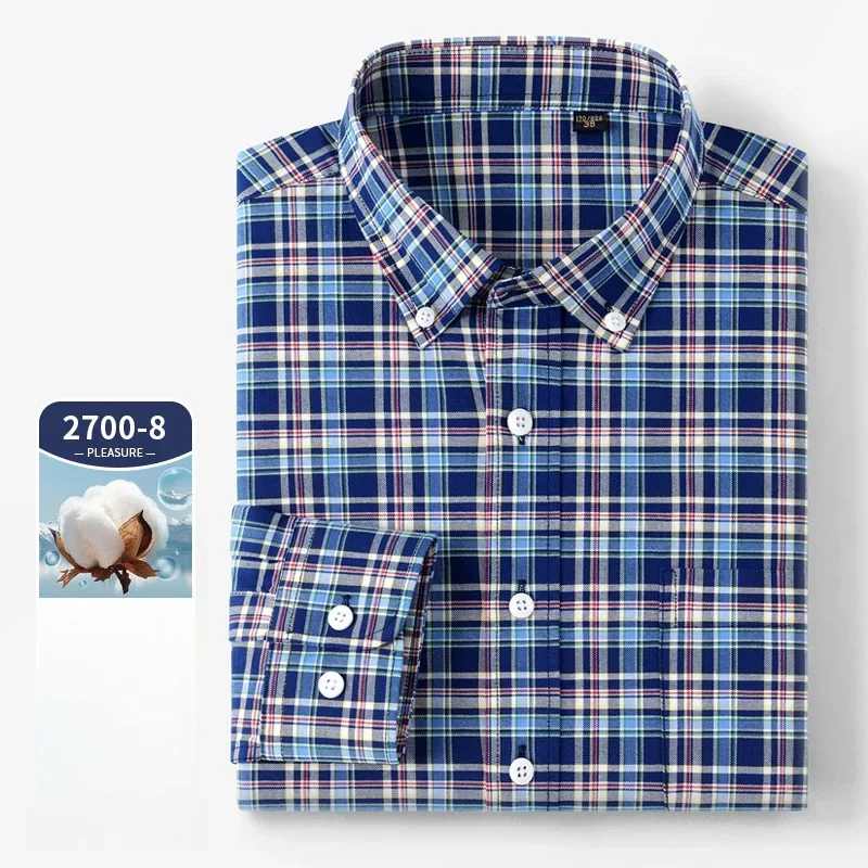 Camisa de manga larga de alta  - Oxford Cotton Casual Shirt Business reseña y precio