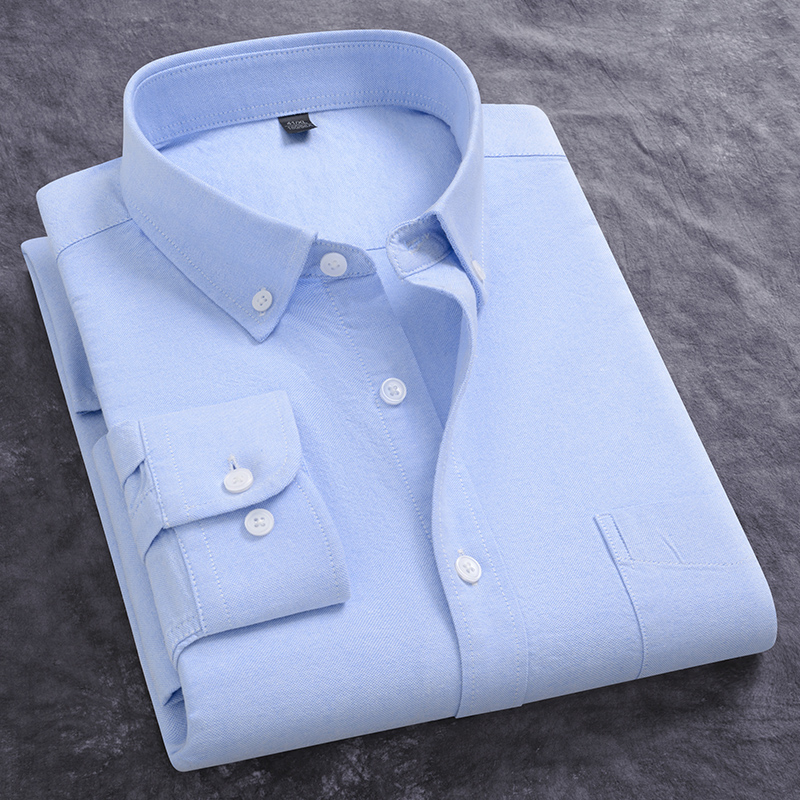Primavera nueva camisa Oxford  - Oxford Cotton Casual Shirt Business reseña y precio