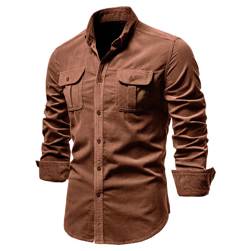 Chaquetas Vintage de pana de C - Corduroy Button Up Shirt Men reseña y precio