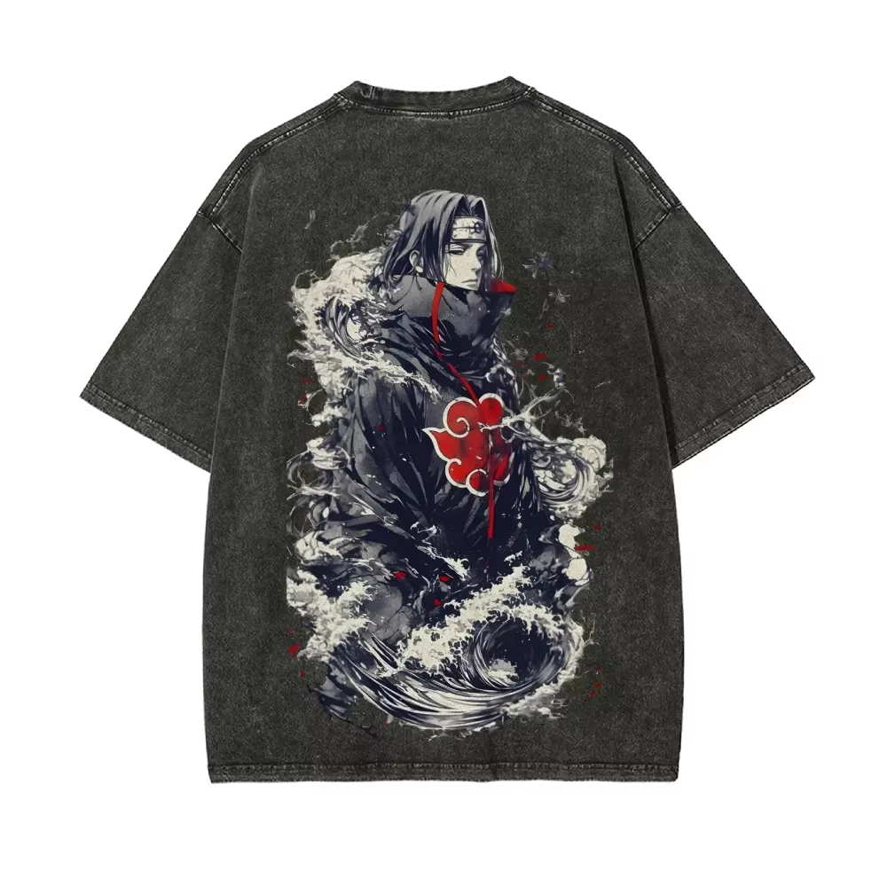 NUEVA Camiseta Naruto Itachi U - Acid Wash Vintage Graphic T Shirt reseña y precio