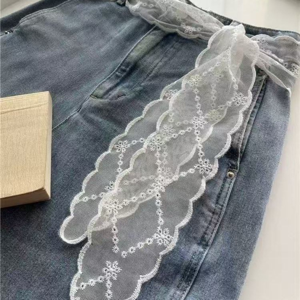 Cinturón de encaje blanco dulc - Jeans reseña y precio