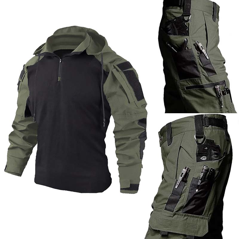 Conjunto de uniforme militar t - Tactical Military Shirt Cargo reseña y precio