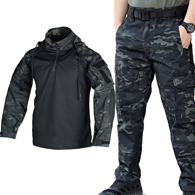Conjunto de uniforme militar t - Tactical Military Shirt Cargo reseña y precio