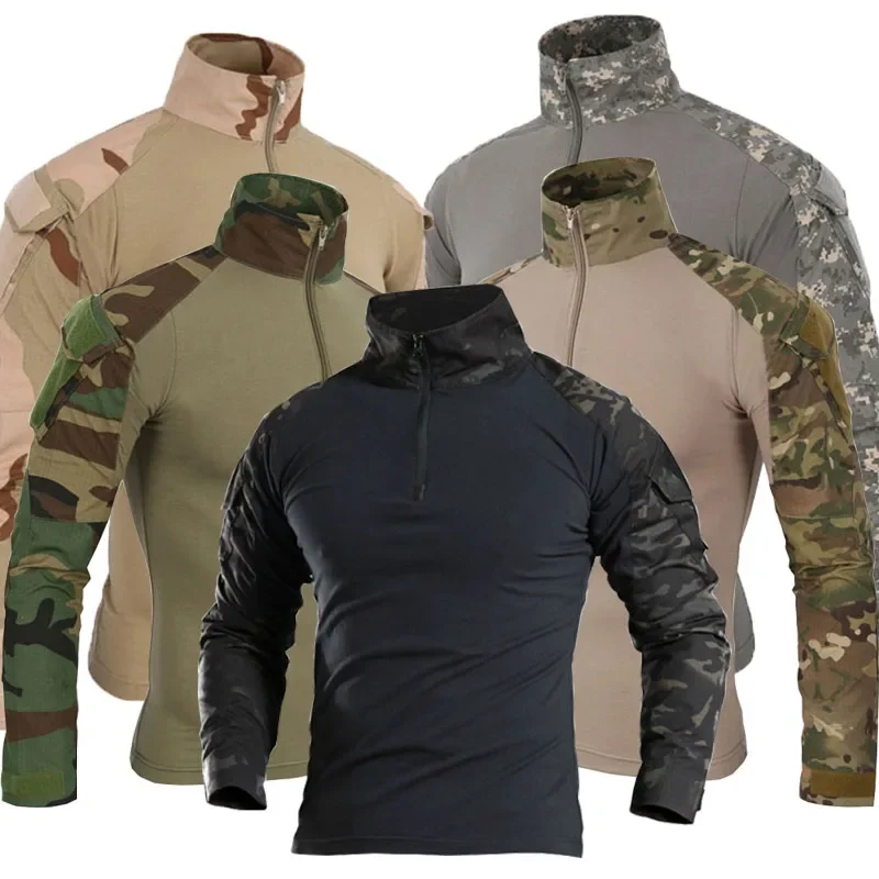 Camisas de combate Camo Cargo  - Tactical Military Shirt Cargo reseña y precio