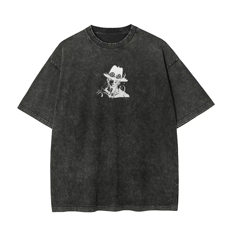 Camiseta Ace para Hombre, Dise - Acid Wash Vintage Graphic T Shirt reseña y precio