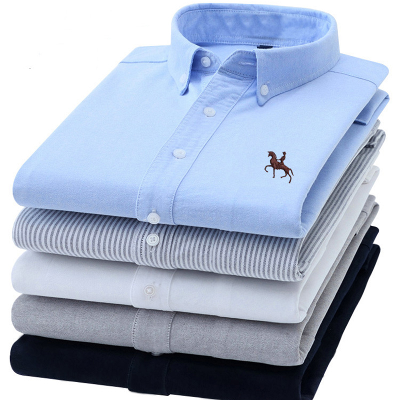 Camisas Oxford de S-6XL para h - Oxford Cotton Casual Shirt Business reseña y precio
